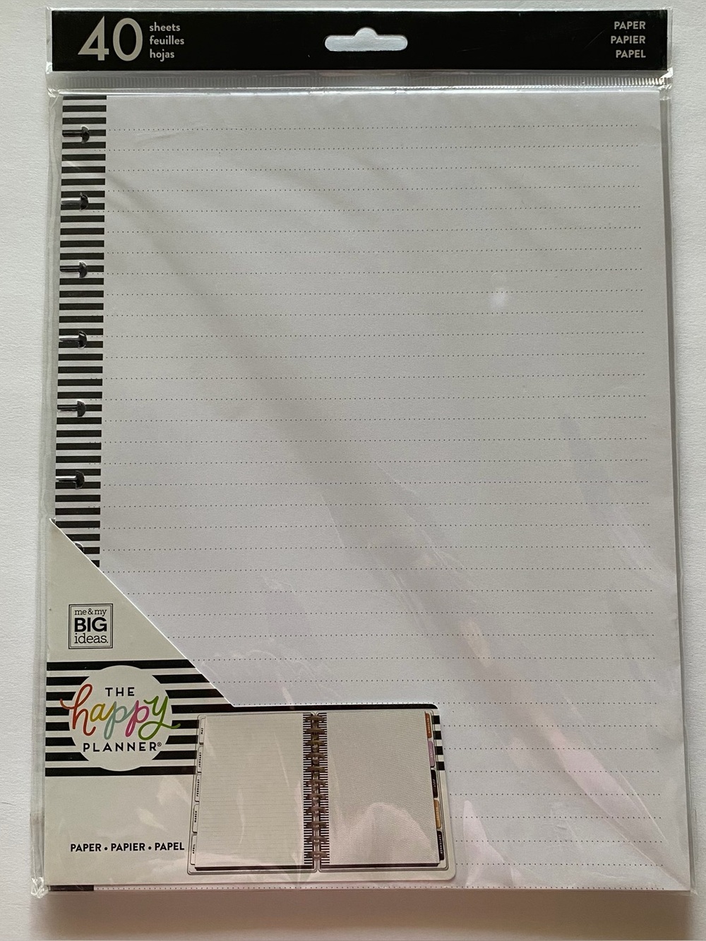 The Happy Planner Refill Pack - me & my Big ideas Lined & Graph Sheets Big Size